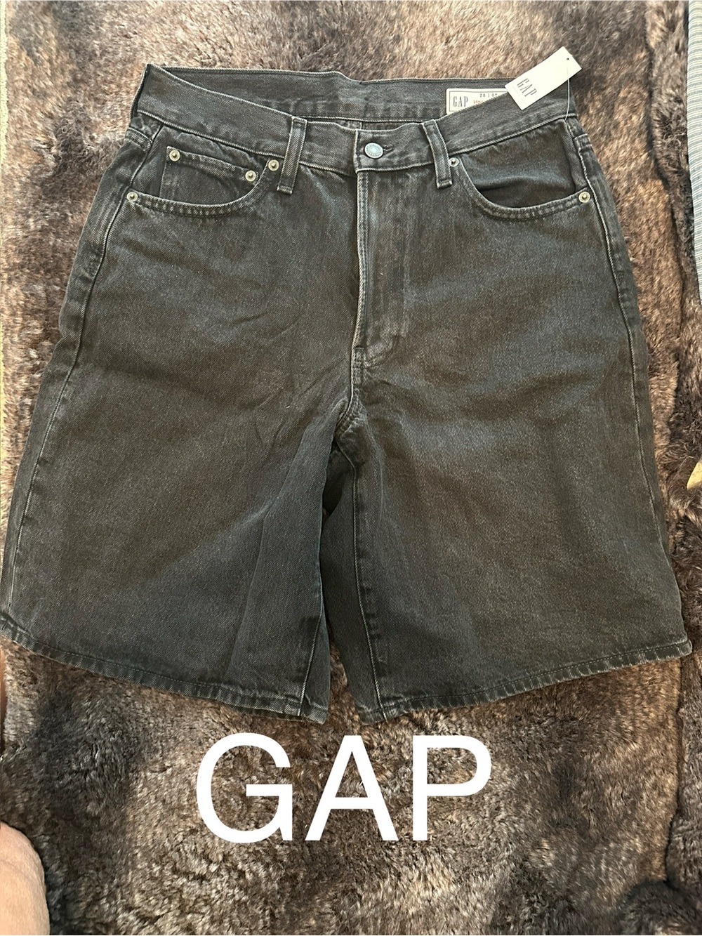 GAP Women’s Charcoal Black Denim Shorts